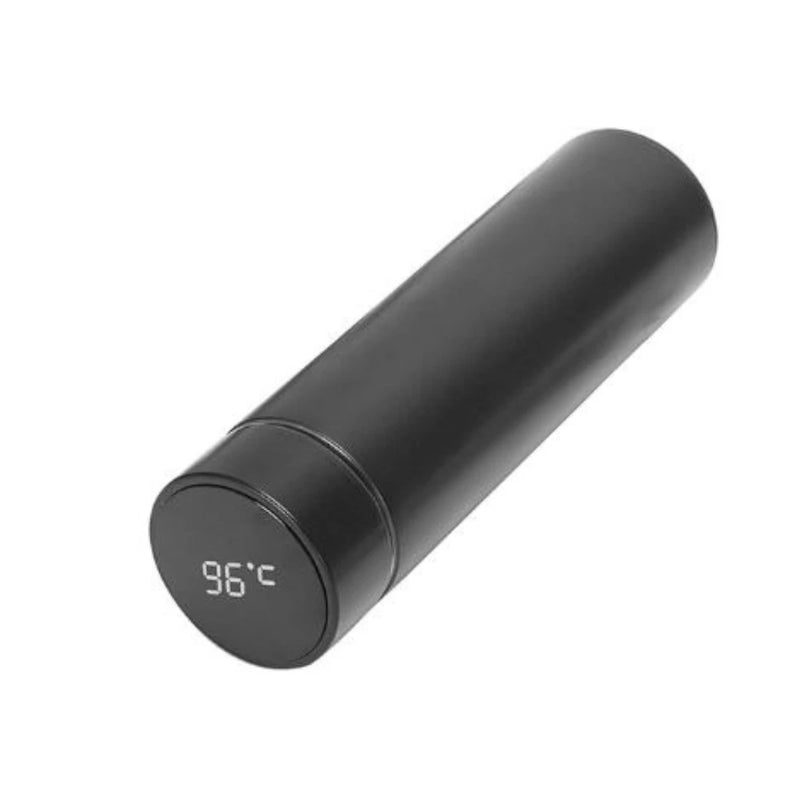 Garrafa Térmica Com Termômetro Led Digital Em Aço Inox Gelado 500ml