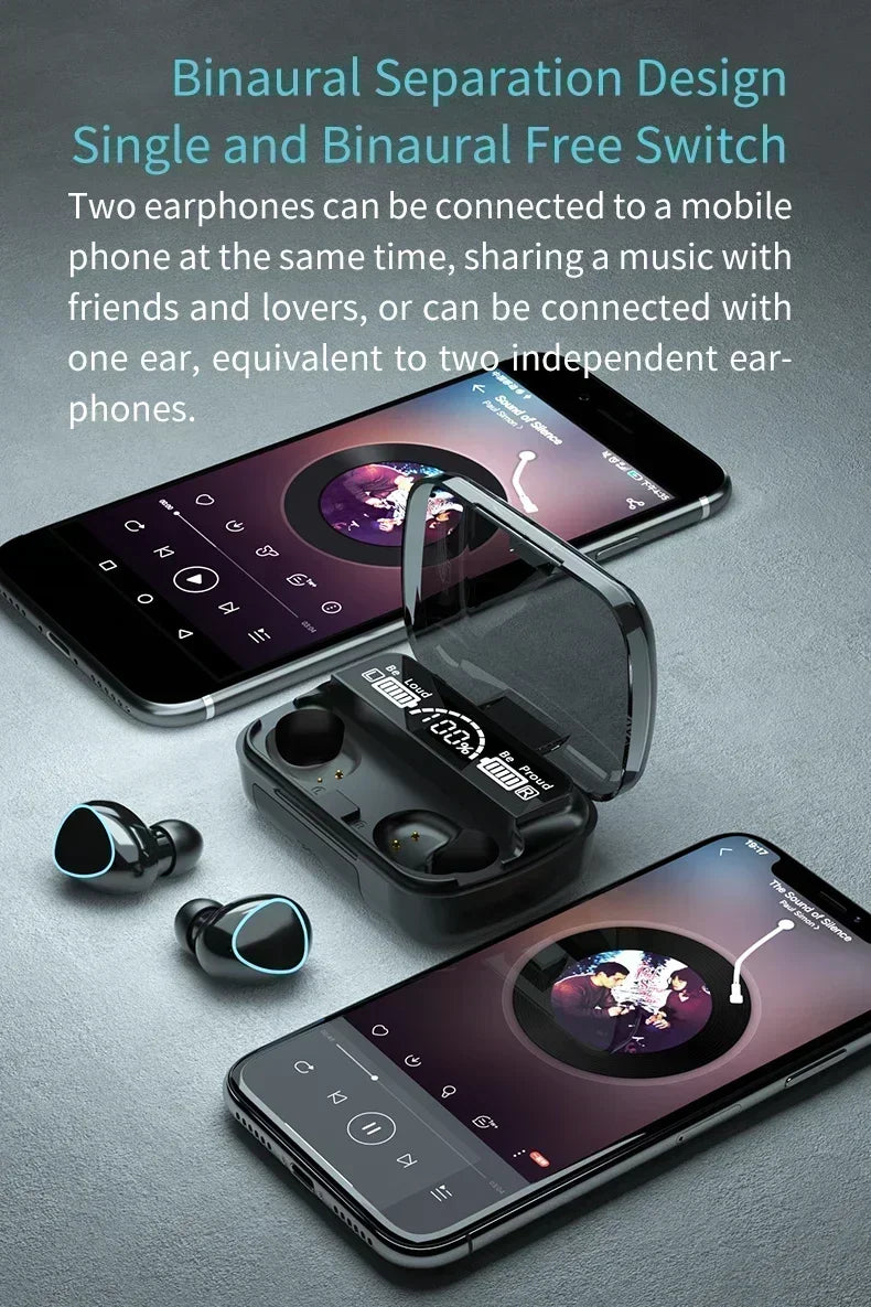 Fone de Ouvido Bluetooth com Display LED e Som de Alta Qualidade 🎧🔥