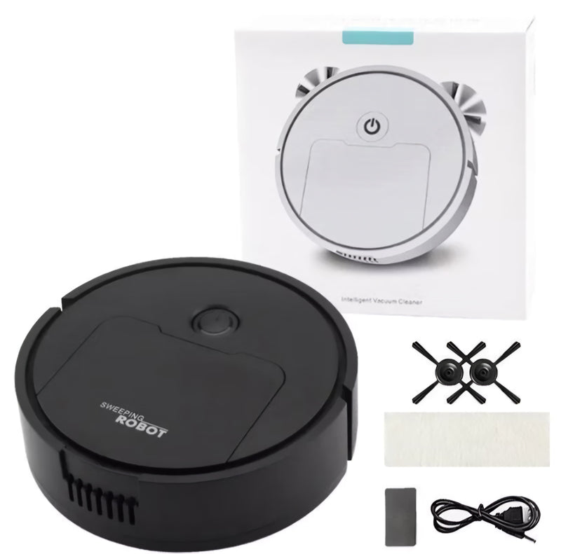 Robô Varredora/Aspirador De Pó 1200PA Automática 3 Em 1 Limpeza Doméstica Robótico Inteligente E Silencioso