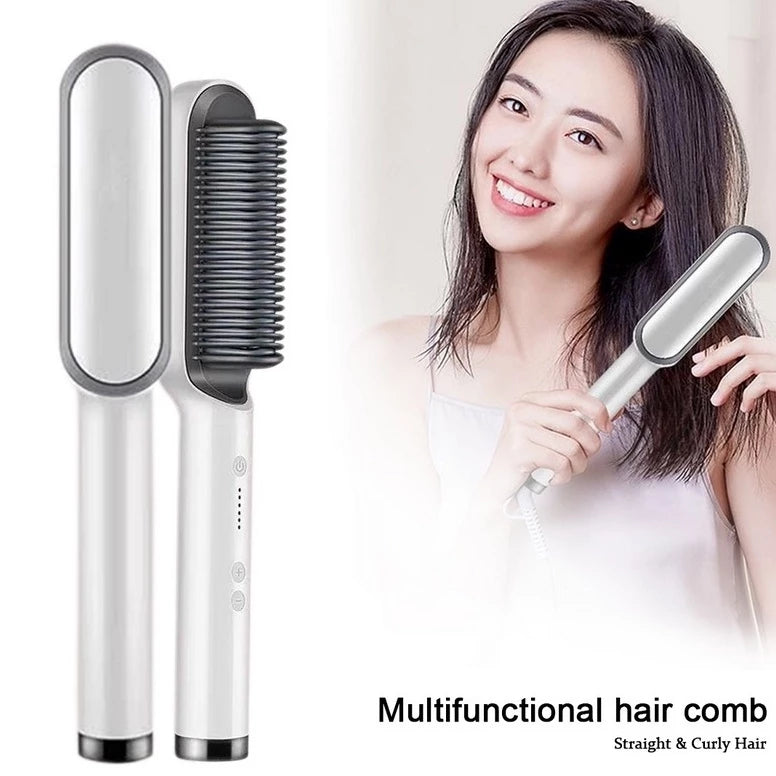 💇♀️✨ Escova Elétrica Multifuncional – Alise e Modele com Facilidade!